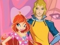 Spill Winx Love: Round Puzzle - Happy Valentine`s Day