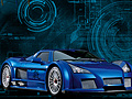 Spill Blue Demon Car
