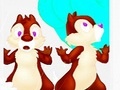 Spill Minnie with Chip and Dale