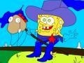Spill Cowboy Spongebob Coloring