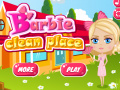 Spill Barbie Clean Place