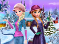 Spill Elsa and Anna Winter Dress Up