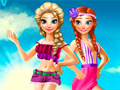 Spill Elsa And Anna Summer Vacation