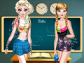 Spill Elsa And Anna Highschool Fashion