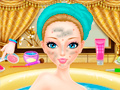 Spill Bathing Spa Pregnant Queen