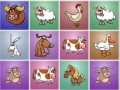 Spill Farm animals matching puzzles