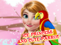 Spill Ice Princess And Cute Parrot