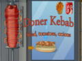 Spill Doner Kebab Salad, Tomatoes, Onions