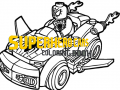 Spill Superhero Cars Coloring Book