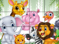 Spill Animals Sliding Puzzle