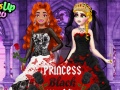 Spill Princess Black Wedding Dress