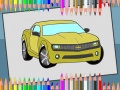 Spill American Cars Coloring Book