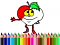 Spill Back To School: Fruits Coloring