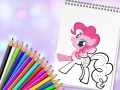 Spill Cute Pony Coloring Book