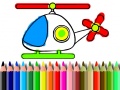 Spill Back To School Helicopter Coloring