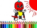 Spill Back To School: Mask Boy Coloring