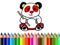 Spill Back To School: Panda Coloring