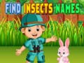 Spill Find Insects Names