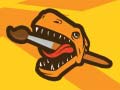 Spill Dinosaur Warrior Coloring