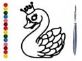 Spill Back To School: Swan Coloring Book