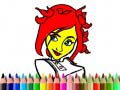 Spill Back To School: Cute Girl Coloring