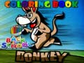 Spill Back To School Coloring Book Donkey