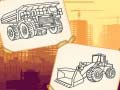 Spill Construction Trucks Coloring
