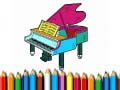 Spill Back To School: Piano Coloring Book