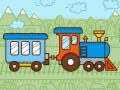 Spill Trains For Kids Coloring