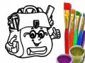 Spill Back To School: School Bag Coloring Book
