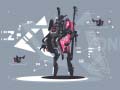 Spill Alien Robot Warrior Hidden