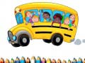Spill School Bus Coloring Book