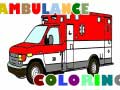 Spill Ambulance Trucks Coloring Pages