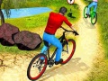 Spill Uphill Offroad Bicycle Rider