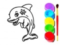 Spill Dolphin Coloring Book