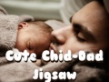 Spill Cute Child-Dad Jigsaw