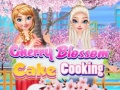 Spill Cherry Blossom Cake Cooking