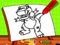 Spill Easy Kids Coloring Dinosaur