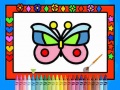 Spill Color and Decorate Butterflies