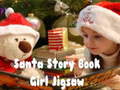 Spill Santa Story Book Girl Jigsaw