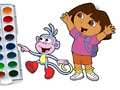 Spill Dora The Explorer Coloring Book