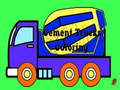 Spill Cement Trucks Coloring