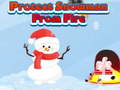 Spill Protect Snowman From Fire