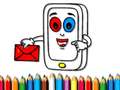 Spill Mobile Phone Coloring Book