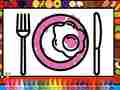 Spill Color and Decorate Dinner Plate