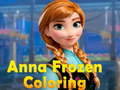 Spill Anna Frozen Coloring