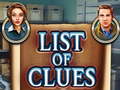 Spill List of clues