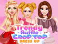 Spill Trendy Ruffle Crop Top Dress Up