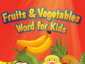 Spill Fruits and Vegetables Word for Kids