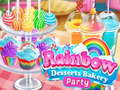 Spill Rainbow Desserts Bakery Party